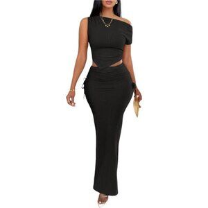 2 Piece Skirt Sets for Women Black